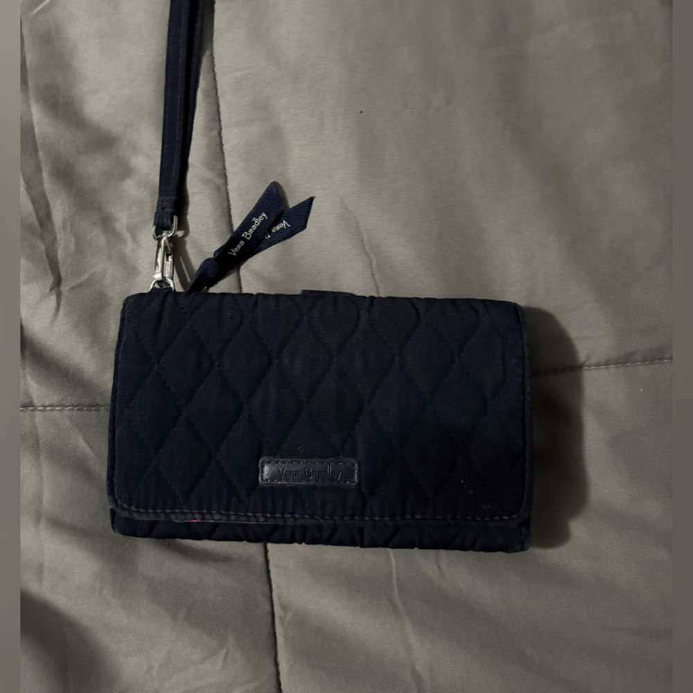 Vera Bradley Quilted Black Wallet